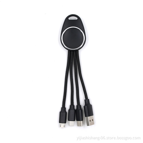 Light up Logo 3 In 1 USB Charging Cable Promotional items With Logo